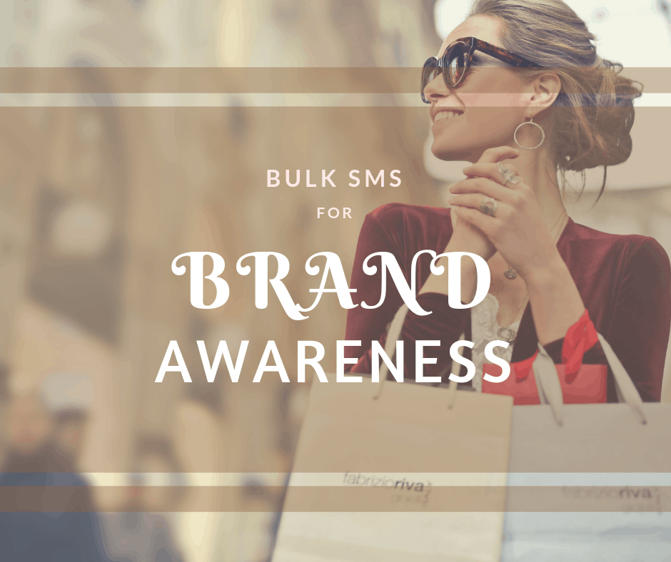 Brand awareness SMS illustration