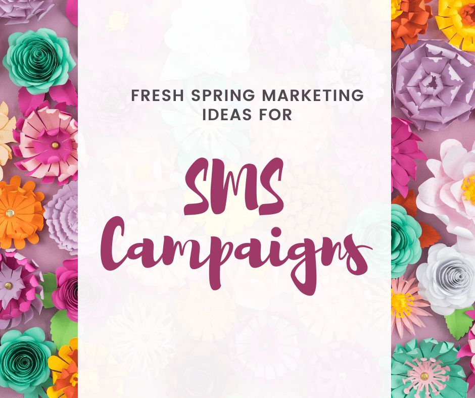 Spring SMS marketing ideas illustration